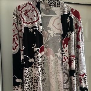 Chicos Printed Cardigan